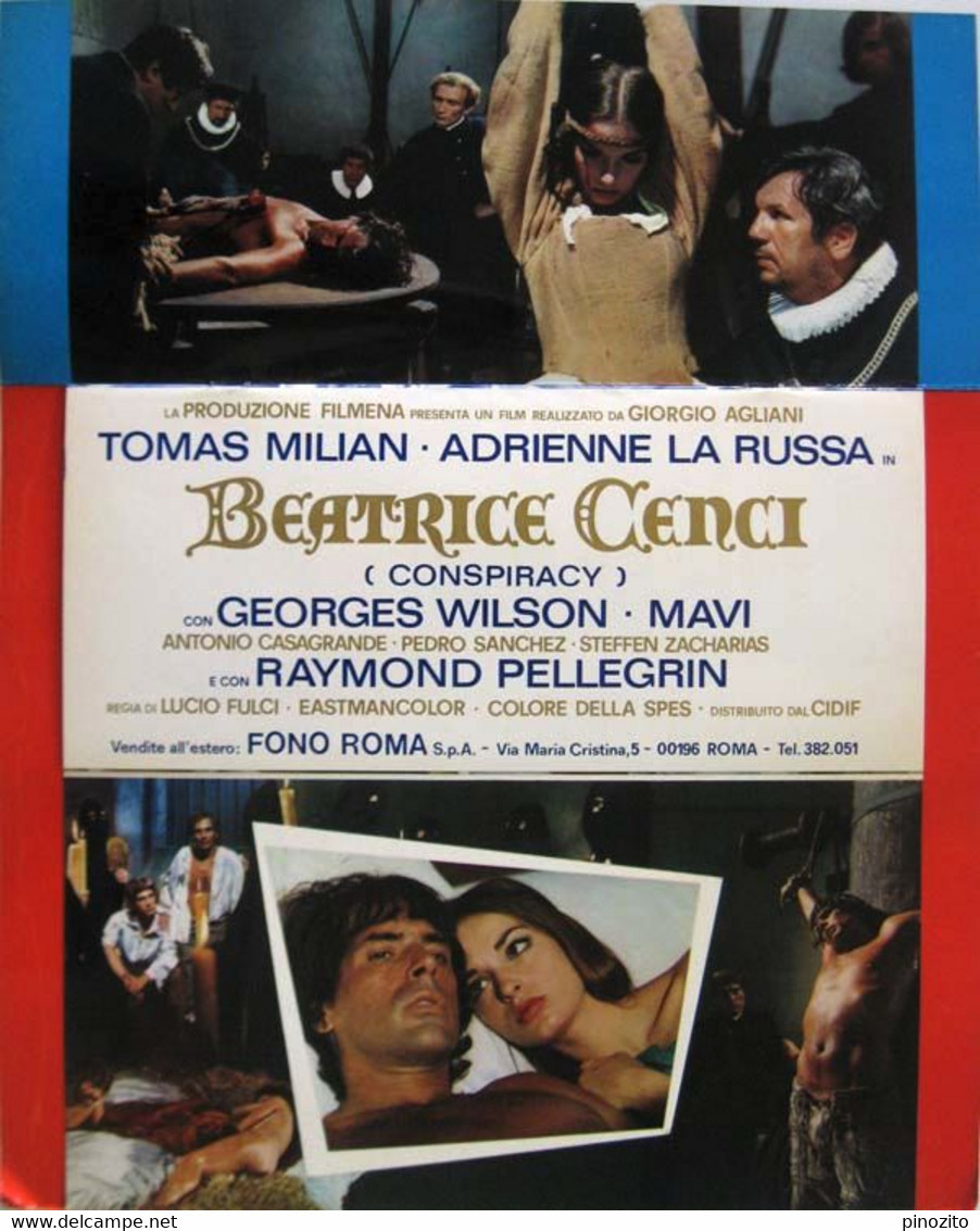 BEATRICE CENCI Brochure Film 1969 Tomas Milian Adrienne La Russa Georges Wilson - Cinema Advertisement