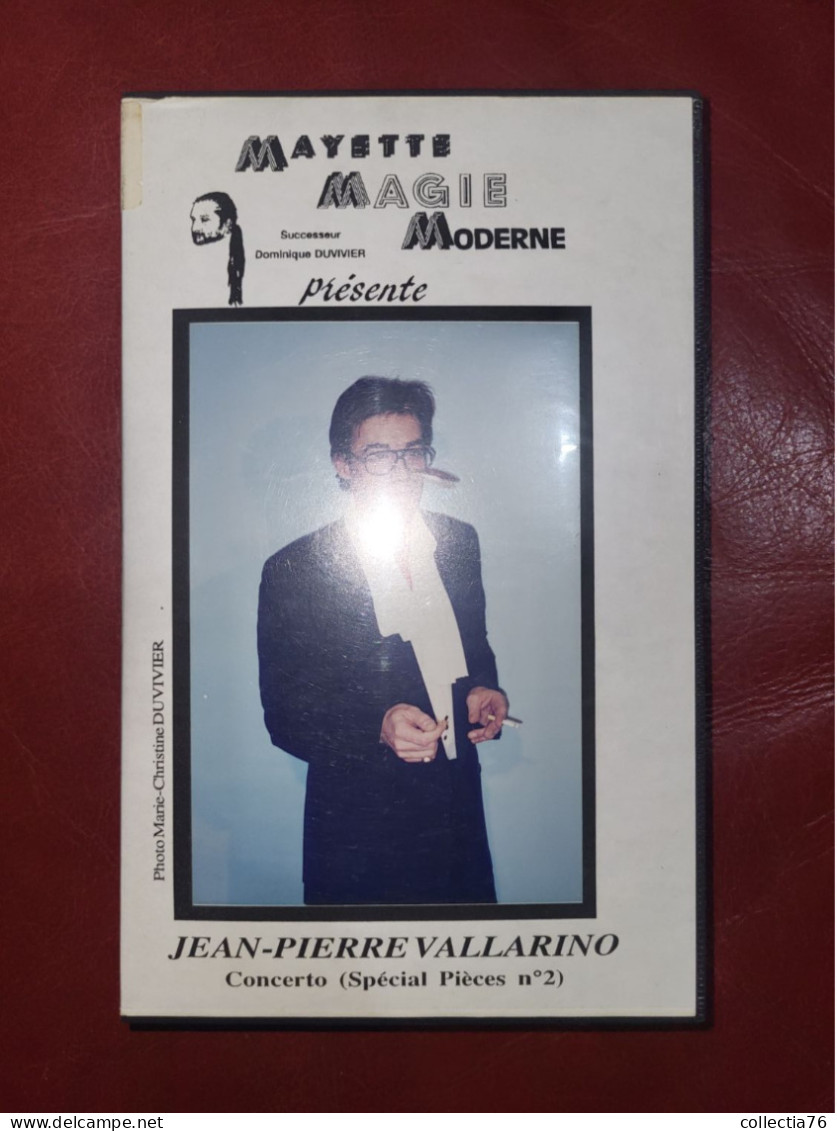 RARE CASSETTE VIDEO VHS  PRESTIDIGITATION MAGIE JEAN PIERRE VALLARINO CONCERTO SPECIAL PIECES N°2 1995 60 MINUTES - Documentales