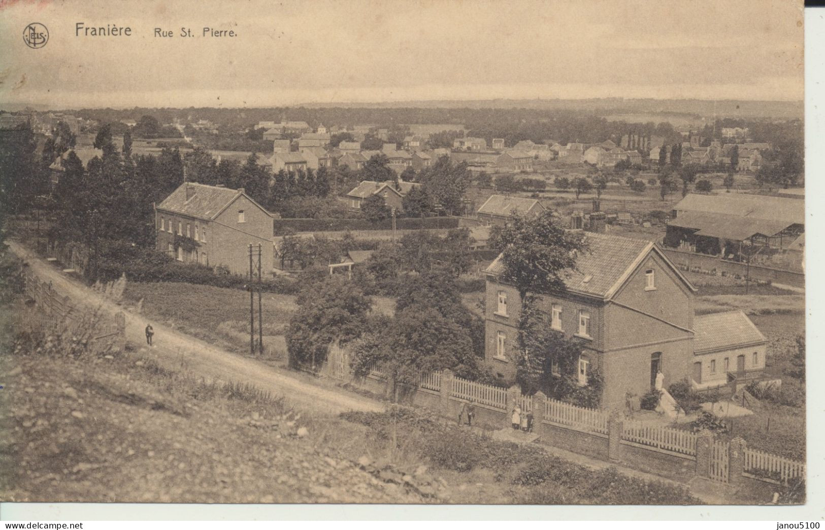 CARTES POSTALES    BELGIQUE  -  PROVINCE DE NAMUR    "  FRANIERE  -  RUE SAINT PIERRE  ".    1925. - Floreffe