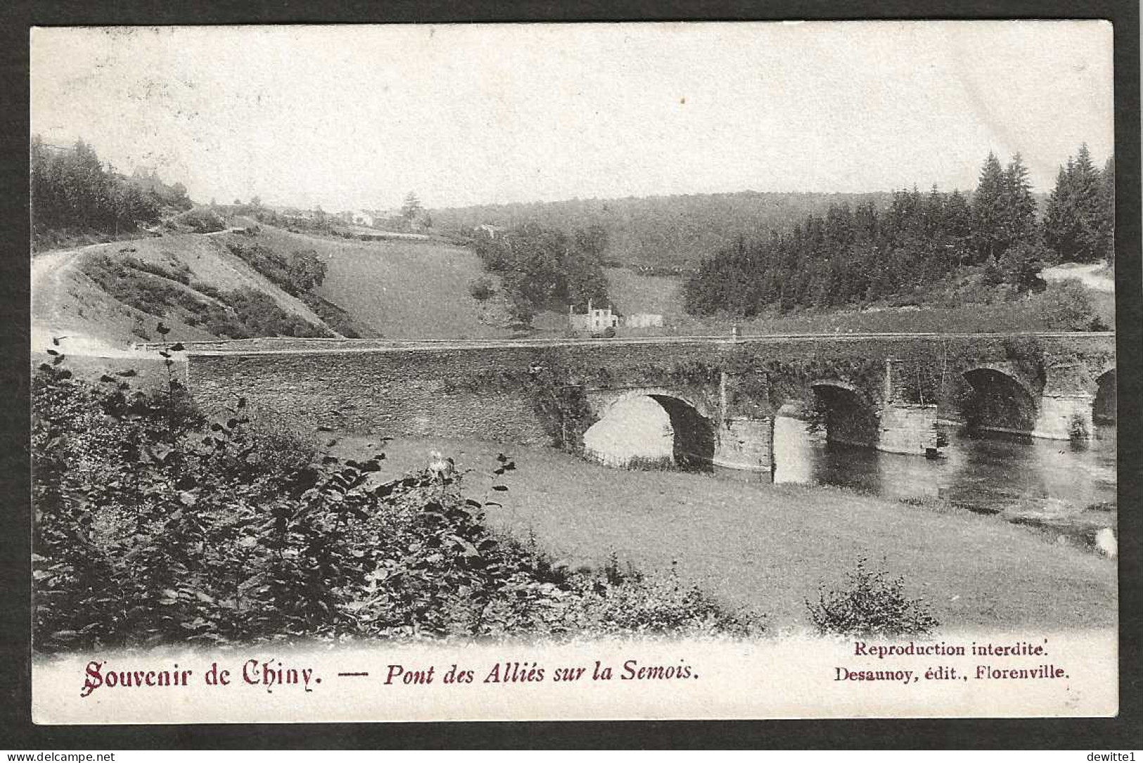 Chiny.  Pont Des. Alliés Sur La Semois - Chiny