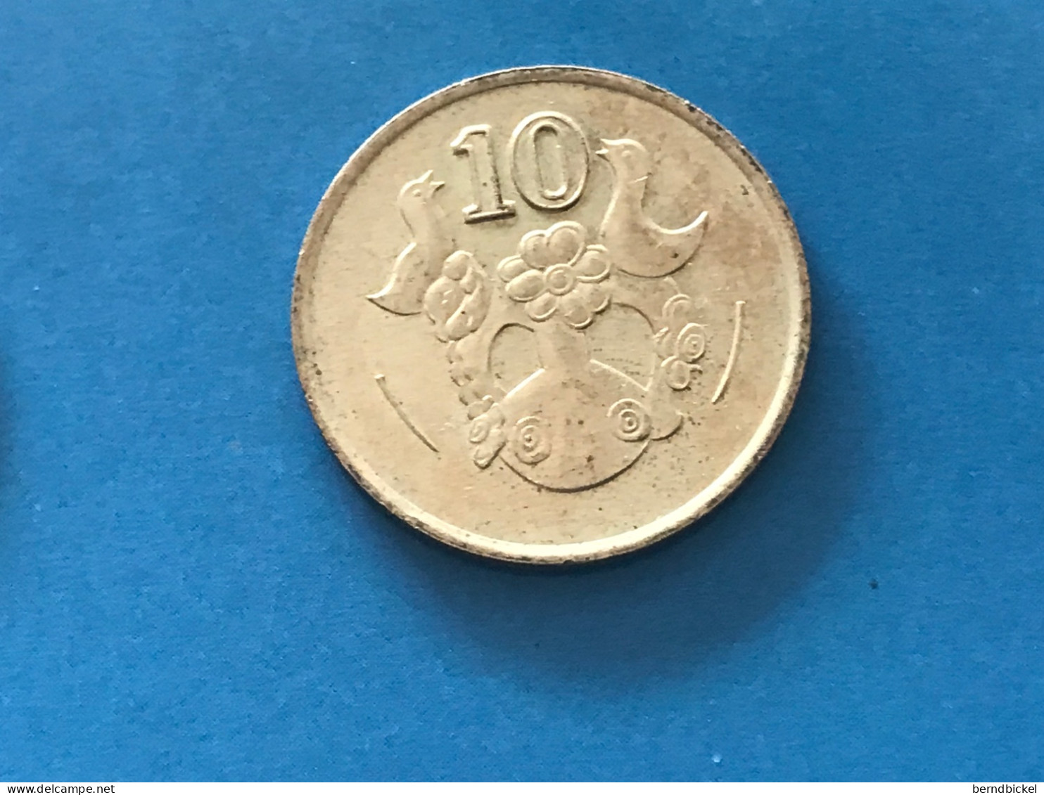 Münze Münzen Umlaufmünze Zypern 10 Cents 1988 - Chipre