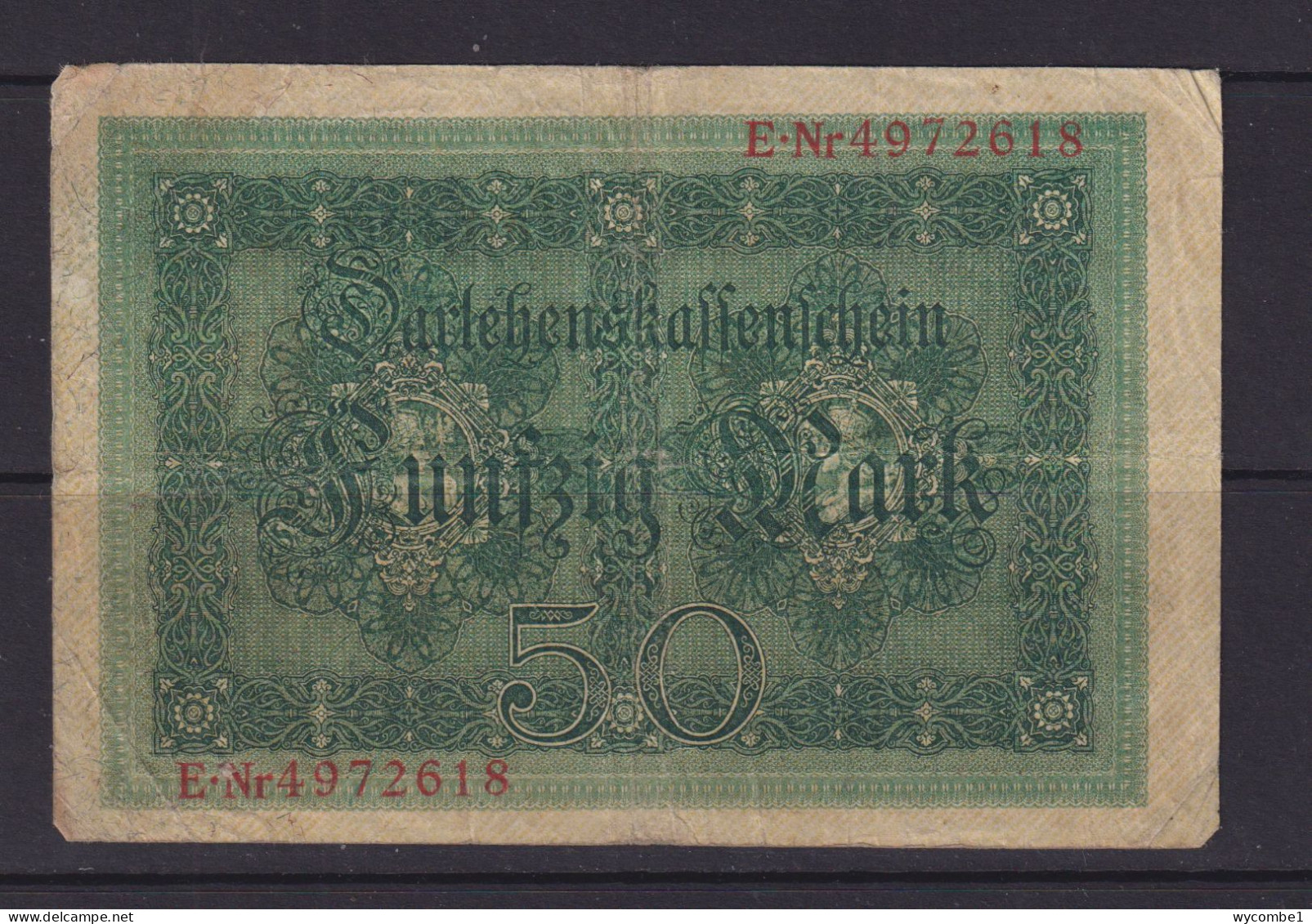 GERMANY - 1914  Darlehenskassenschein 50 Mark Circulated Banknote - 50 Mark