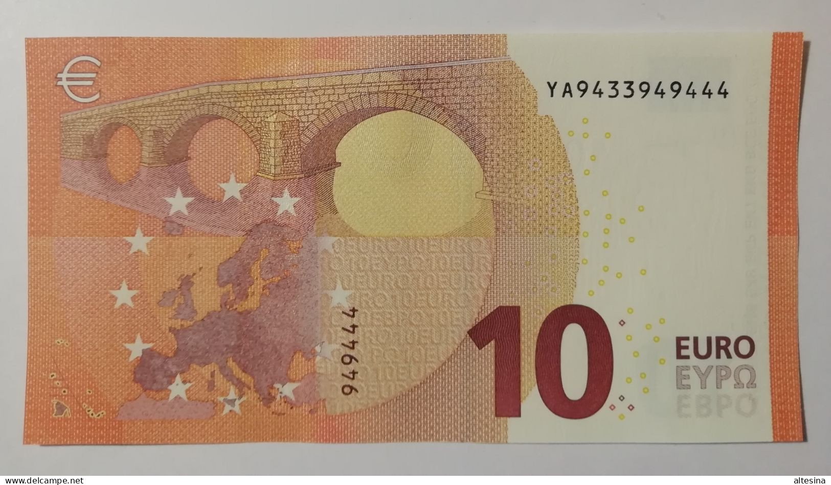 Grecia 10 Euro Y013/YA  UNC. Only Three Chiffers. - 10 Euro