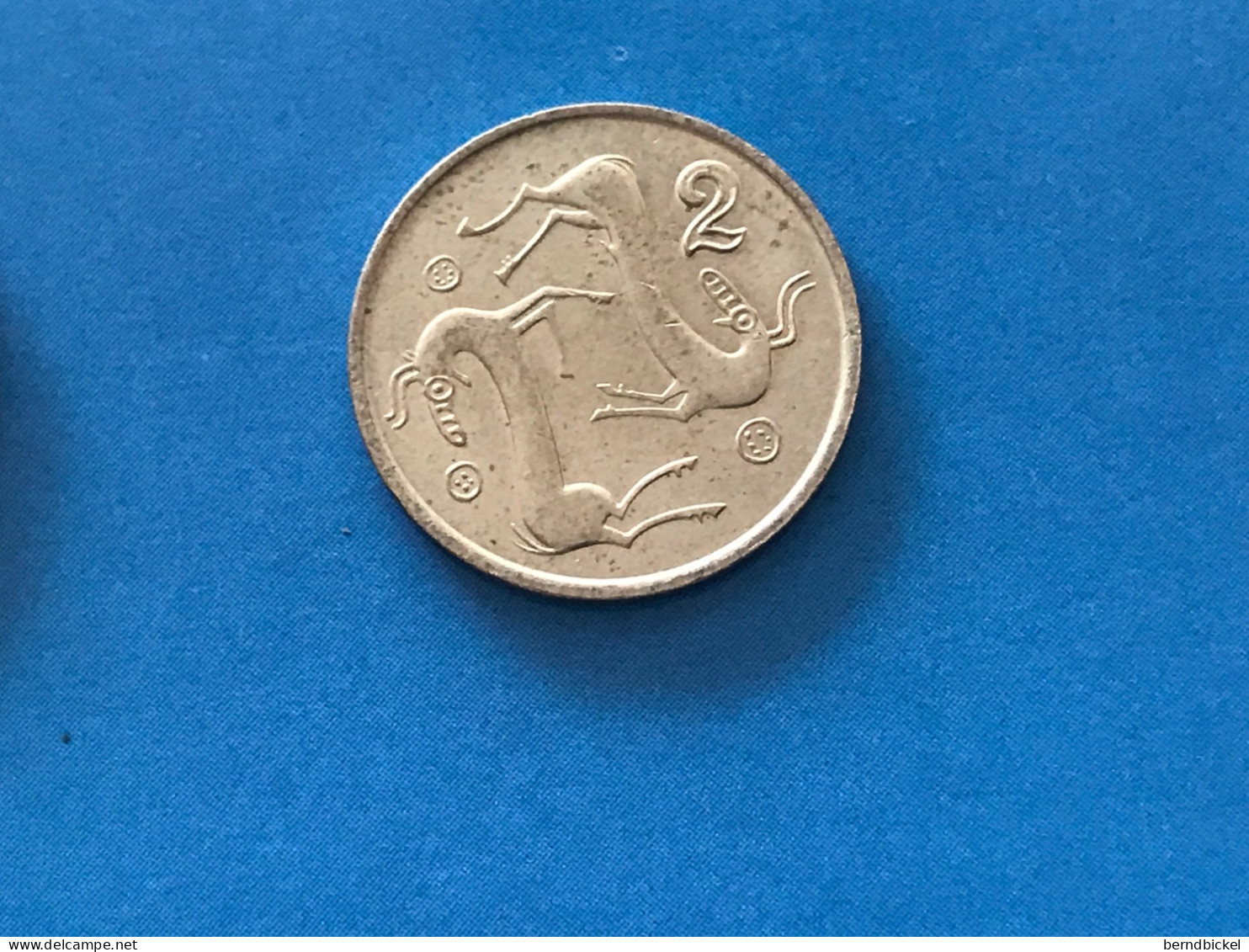 Münze Münzen Umlaufmünze Zypern 2 Cents 1990 - Zypern