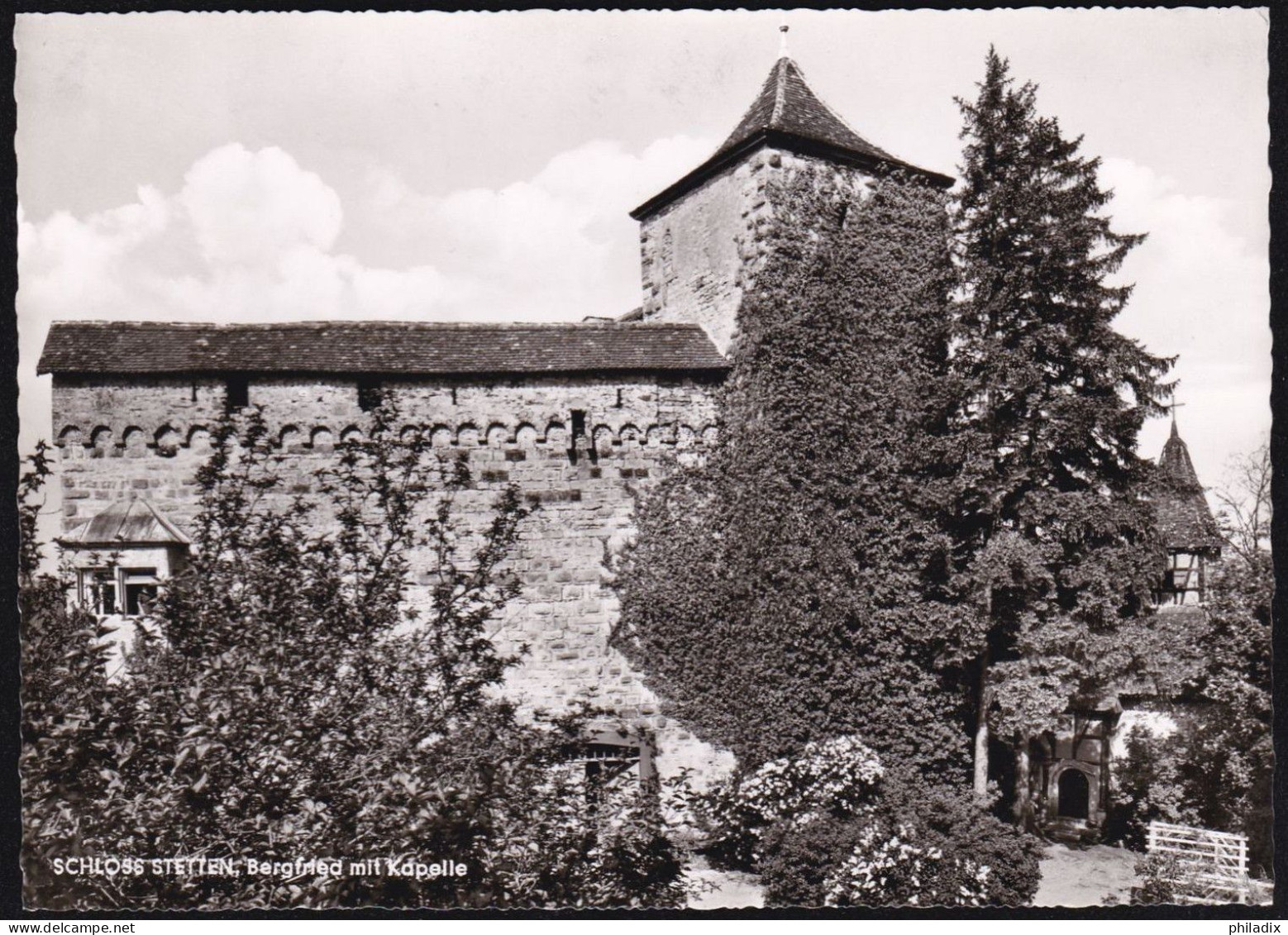 Deutschland Schloss Stetten Bergfried Mit Kapelle Gaststätte Zum Burgkeller (N-833) - Castelli