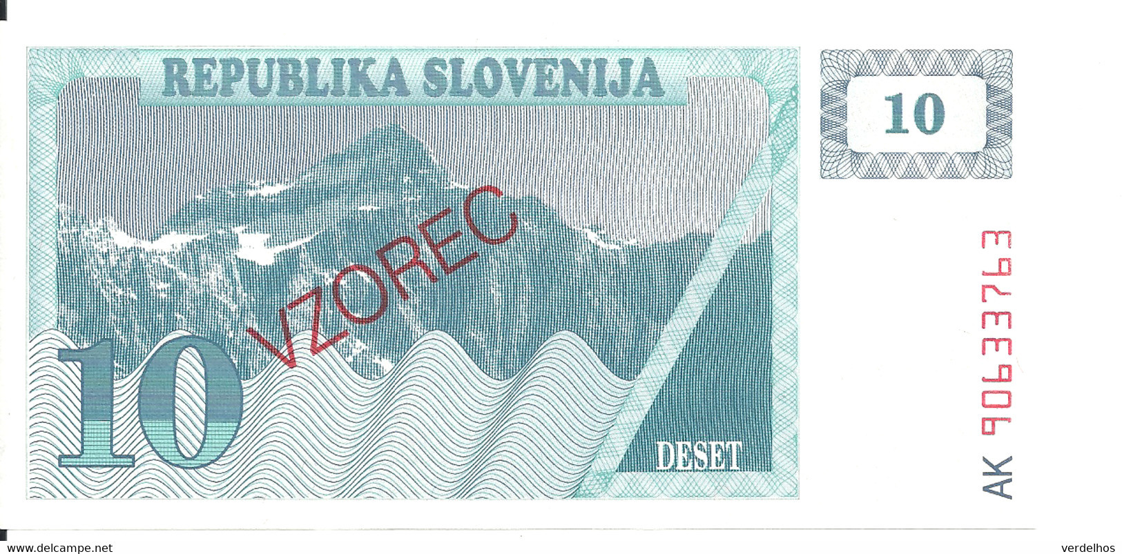 SLOVENIE 10 TOLARJEV 1990 UNC P 4s1 - Slovenië