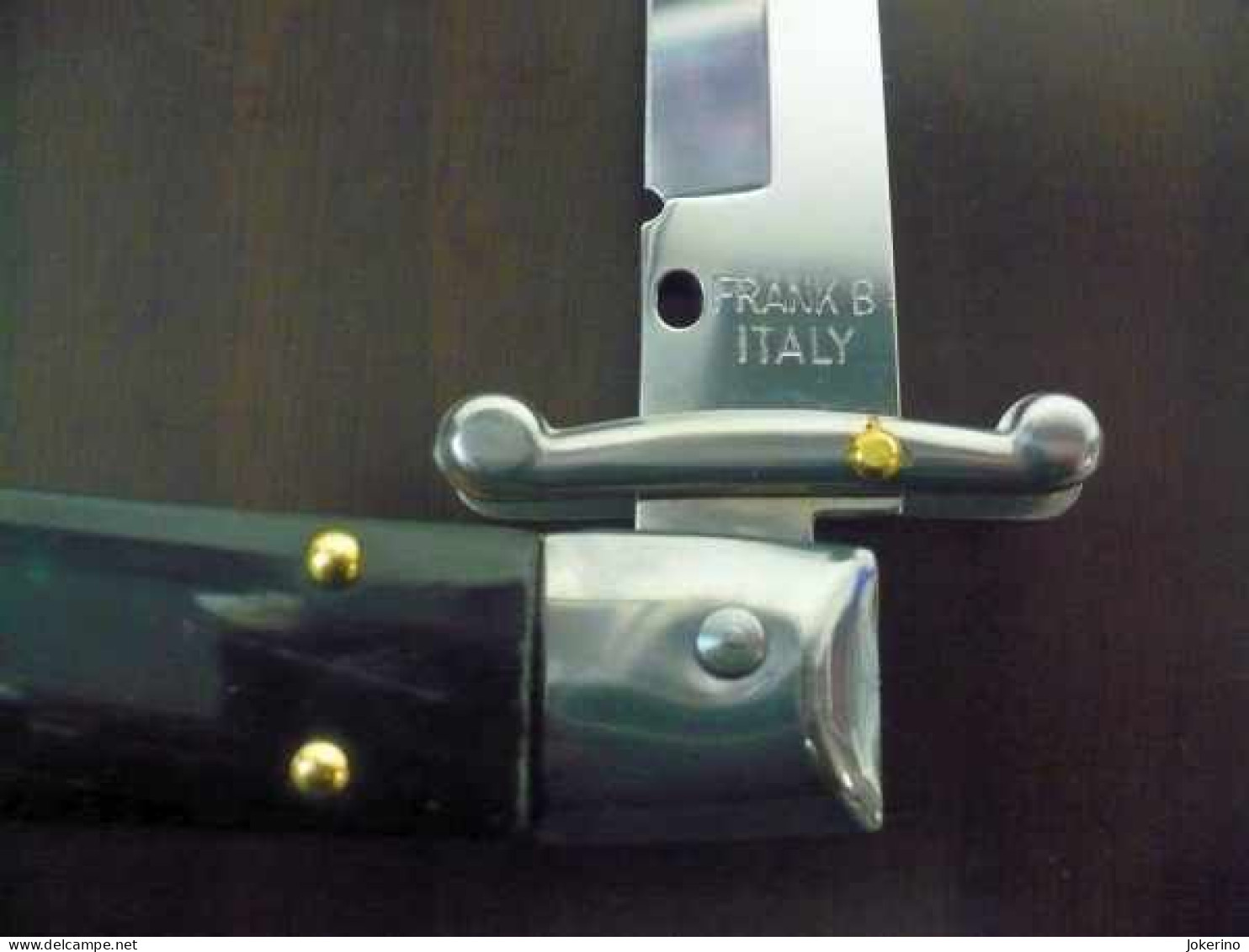 SWINGUARD-Frank Beltrame -italian stiletto- 28cm - impugnatura di corno di bufalo brasiliano - modello FB 550/09 B - 4