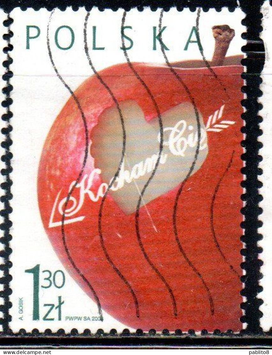 POLONIA POLAND POLSKA 2006 LOVE 1.30z USED USATO OBLITERE' - Oblitérés