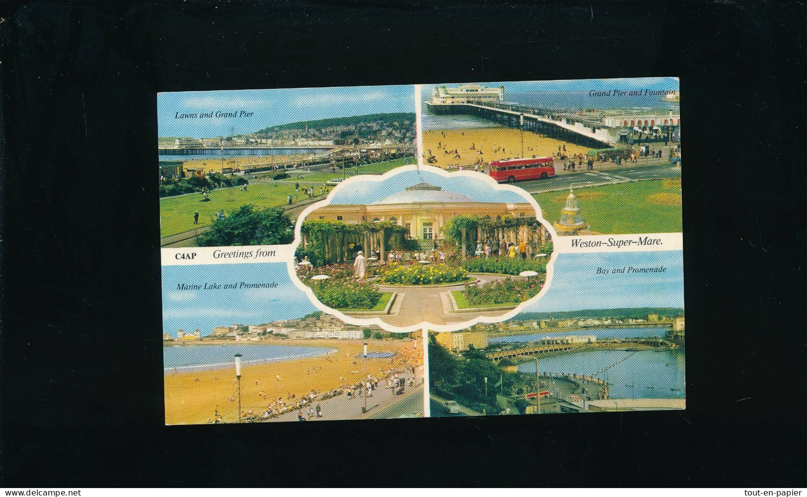 CPSM - Angleterre Royaume Uni - Weston Super Mare  Greetings From - Multivues - Stamp John Keats - Weston-Super-Mare