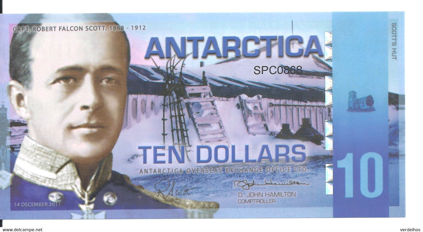 ANTARCTICA 10 DOLLARS 2011 Polymer UNC - Other - America
