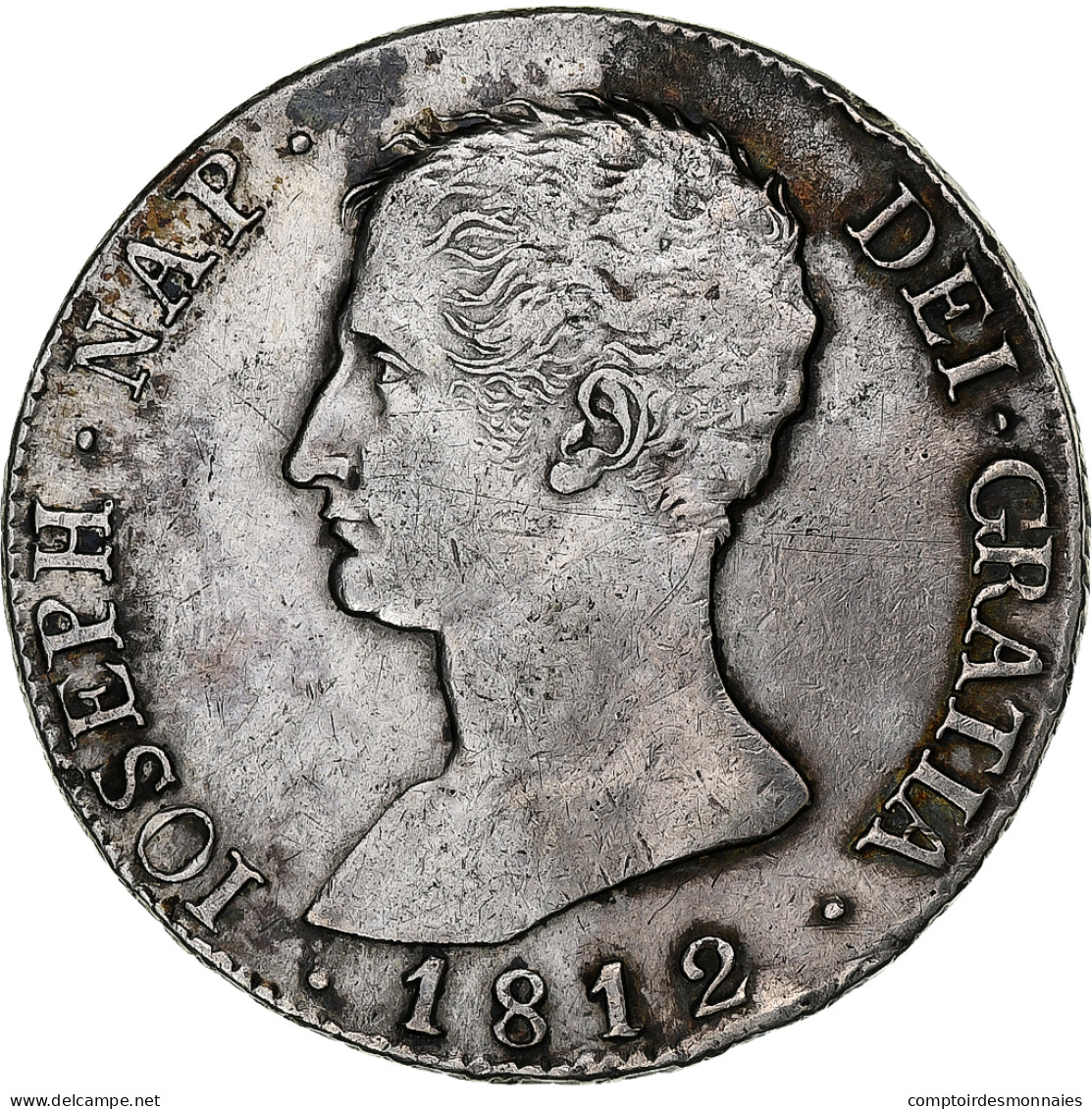 Espagne, Joseph Napoleon, 20 Réales, 1812, Madrid, Argent, TTB - Primi Conii