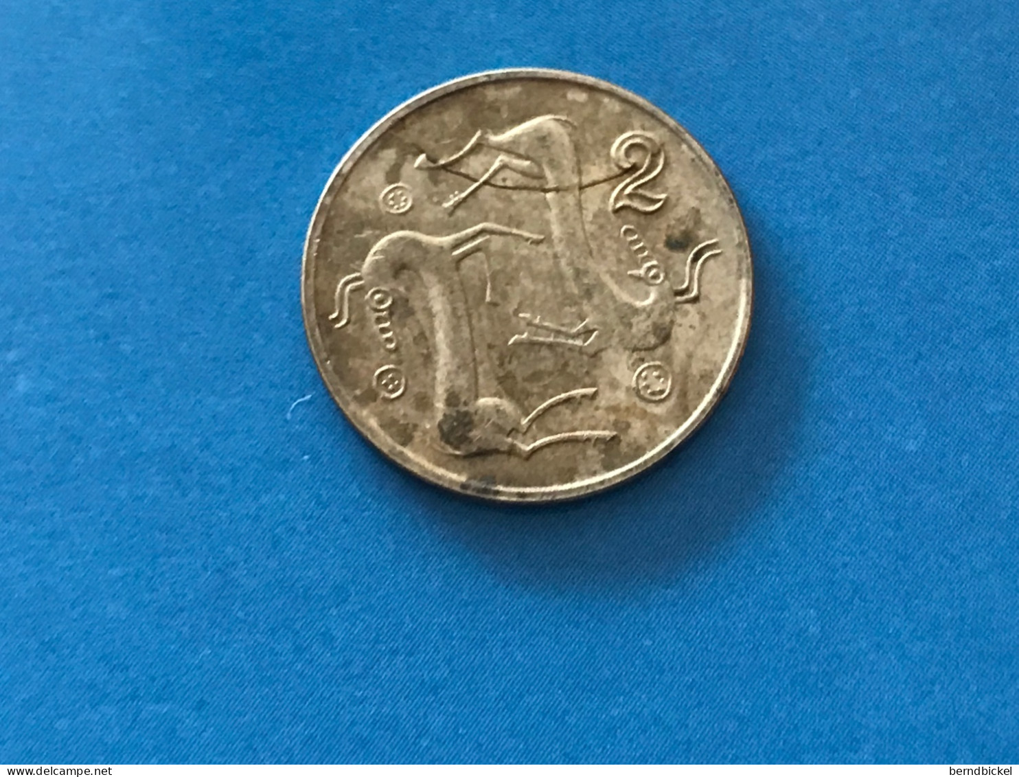 Münze Münzen Umlaufmünze Zypern 2 Cents 1992 - Zypern