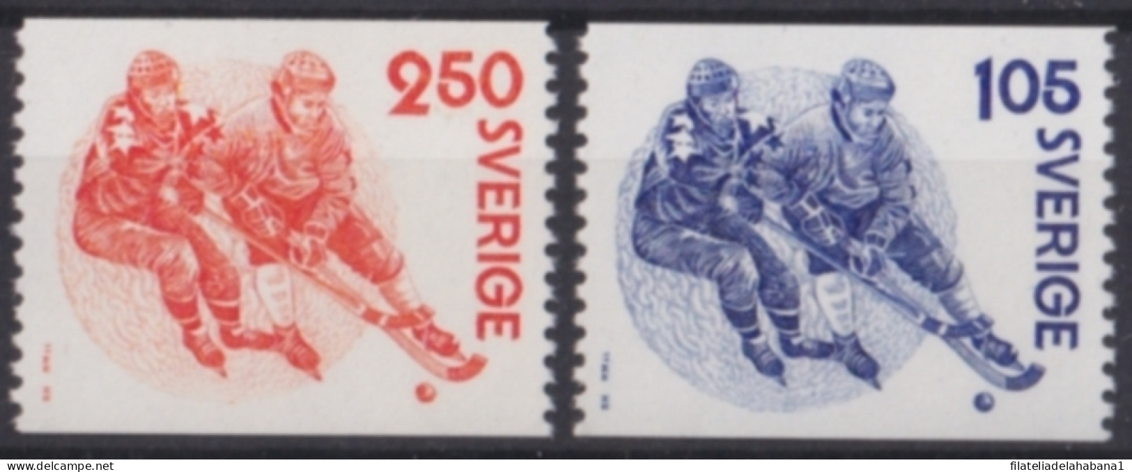 F-EX48239 SWEDEN SVERIGE MNH 1979 ICE HOCKEY.  - Jockey (sobre Hielo)