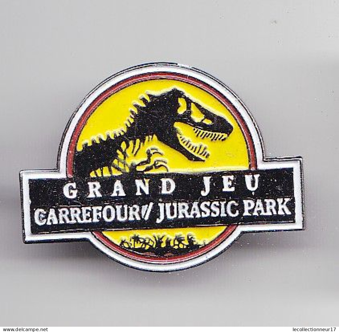 Pin's Grand Jeu Carrefour Jurassic Park Dinosaure Réf 6246 - Games