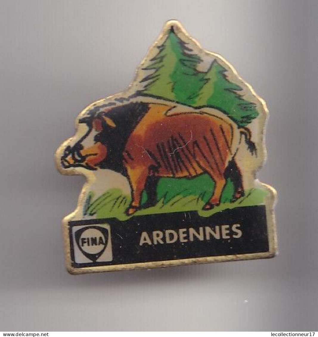Pin's Fina Ardennes Sanglier Réf 8073 - Carburantes