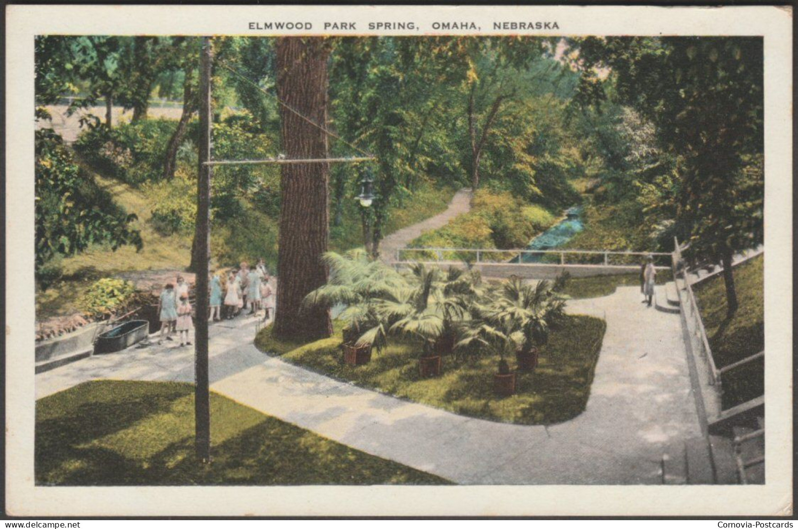 Elmwood Park Spring, Omaha, Nebraska, C.1930s - Eric Nelson News Co Postcard - Omaha