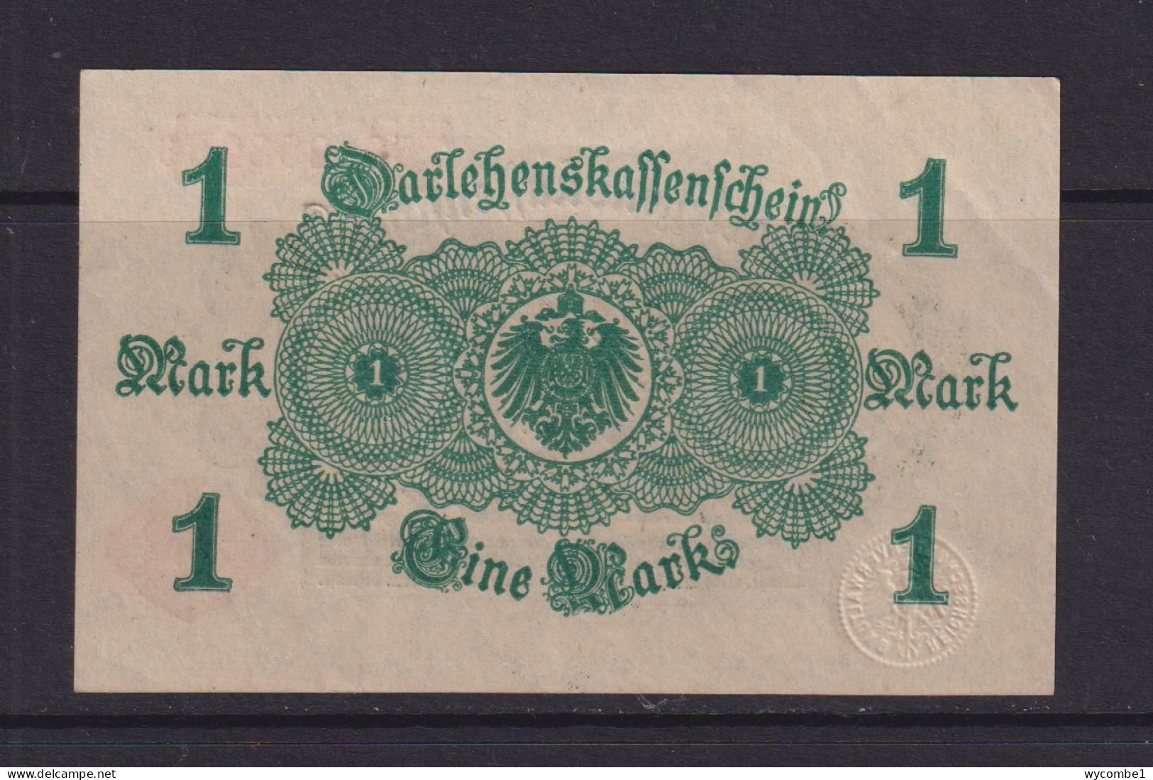 GERMANY - 1914  Darlehenskassenschein 1 Mark AUNC Banknote - Andere & Zonder Classificatie