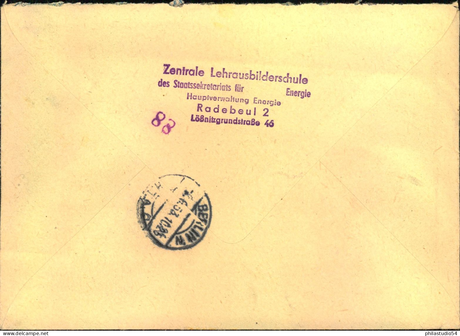 1953, Eilbrief Mit Hübscher Massenfrankatur Aus Radebeuel - Briefe U. Dokumente