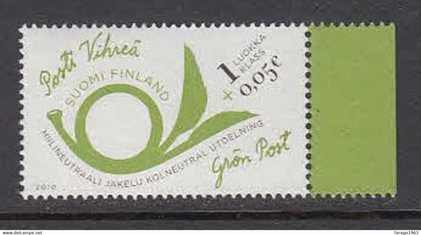 2010 Finland Green Energy Plant Semi Postal Environment Complete Pair MNH @ BELOW FACE VALUE - Unused Stamps