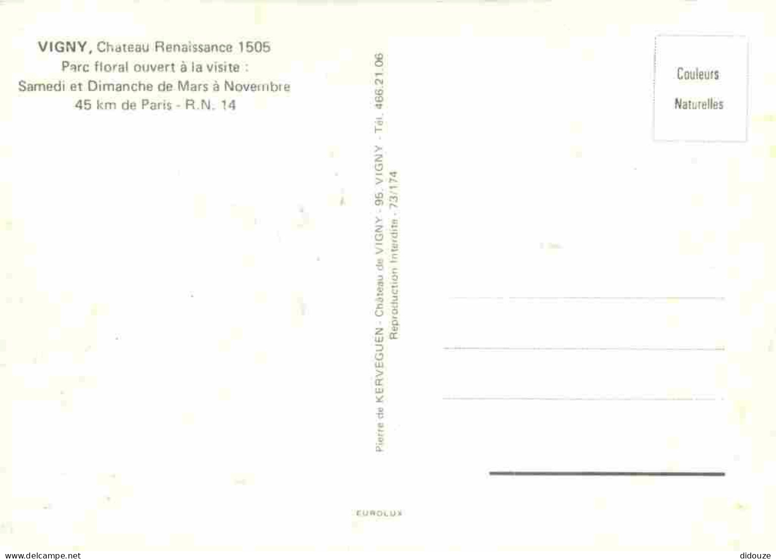 95 - Vigny - Le Château Renaissance - CPM - Voir Scans Recto-Verso - Vigny