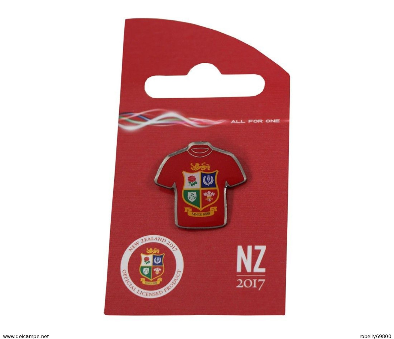 Pin's Badge Rugby New Zealand 2017 NEUF Sur Blister - Rugby