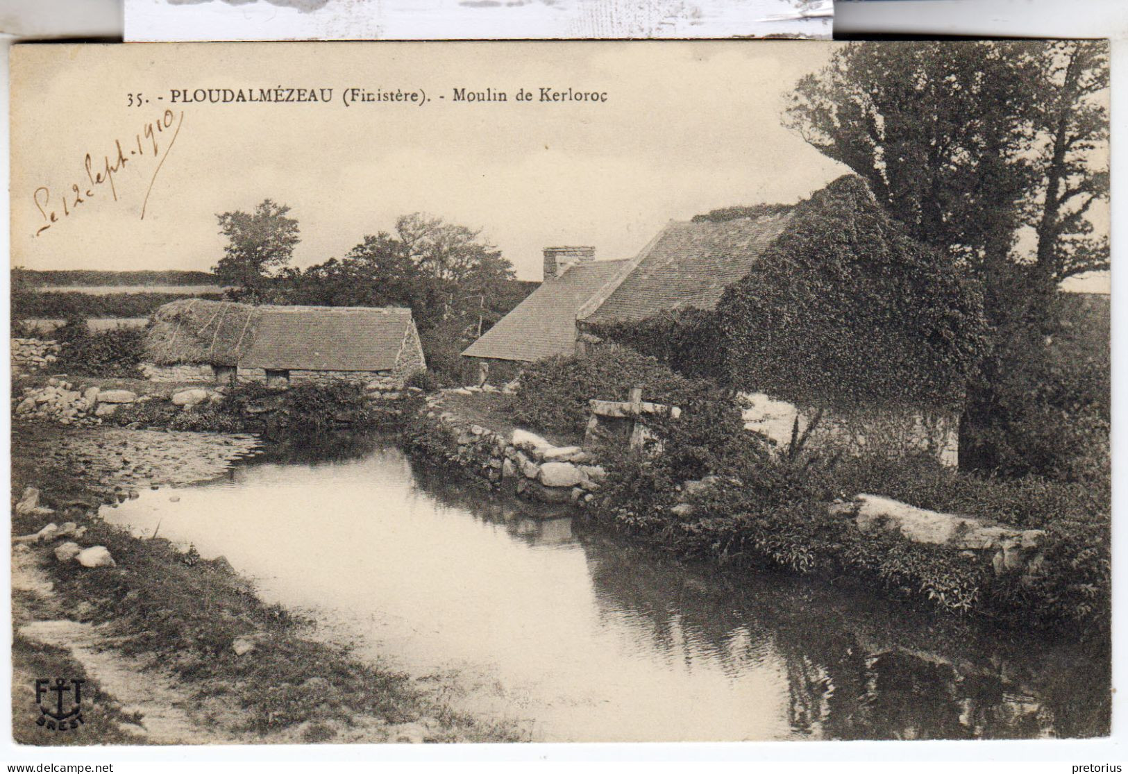 DEPT 29 / PLOUDALMEZEAU - MOULIN DE KERLOROC - 1910 - Ploudalmézeau