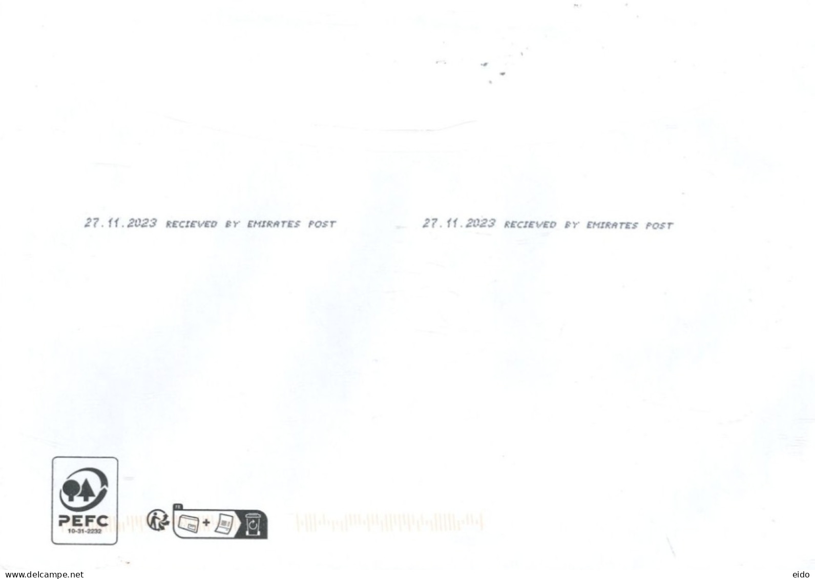 FRANCE - 2023 - POSTAL FRANKING MACHINE COVER TO DUBAI. - Brieven En Documenten
