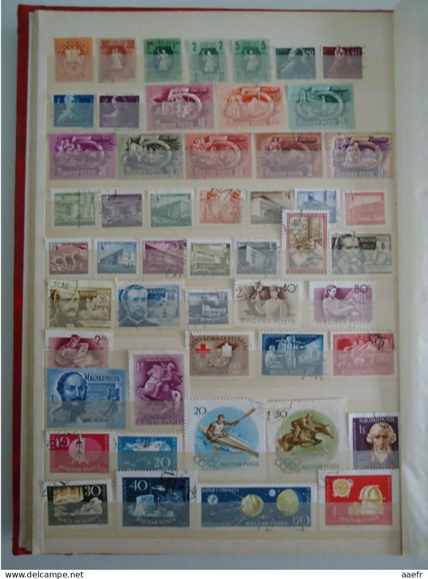 Europe de l' Est - Collection de 1600 timbres différents - 68 MNH - 30 séries complètes - d'Albanie à Yougoslavie