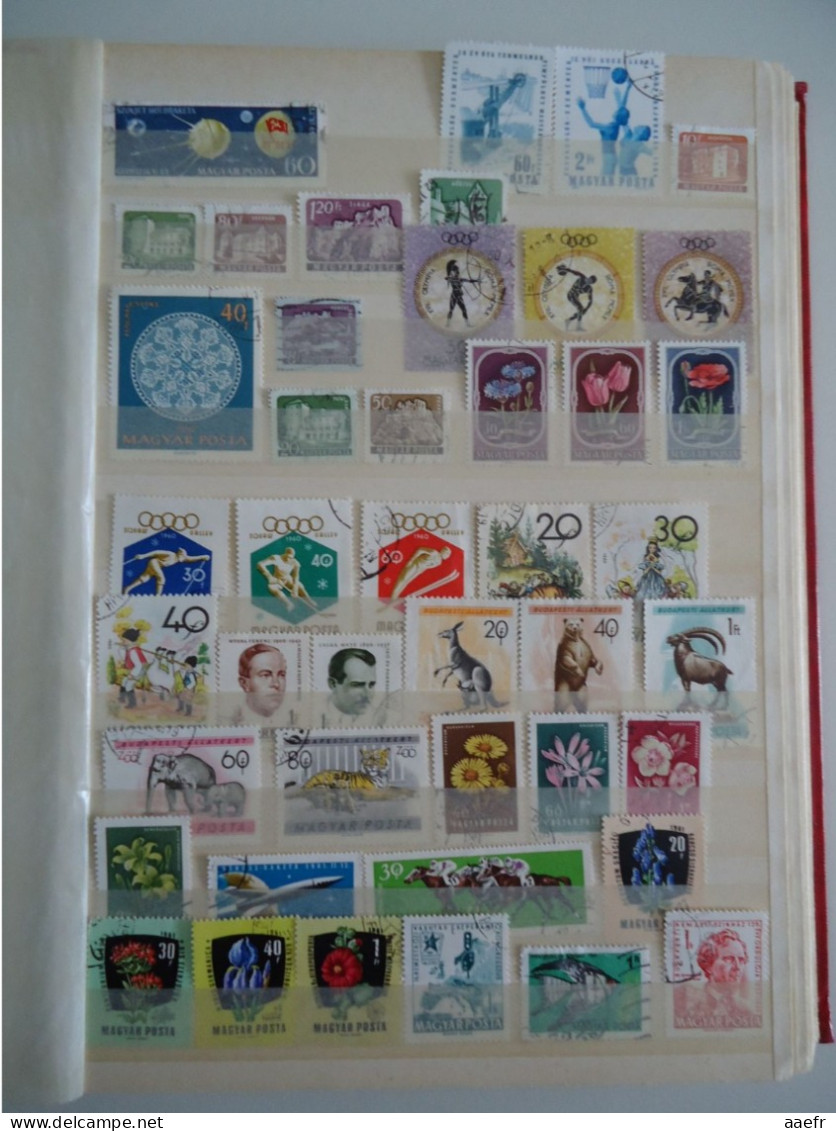 Europe de l' Est - Collection de 1600 timbres différents - 68 MNH - 30 séries complètes - d'Albanie à Yougoslavie