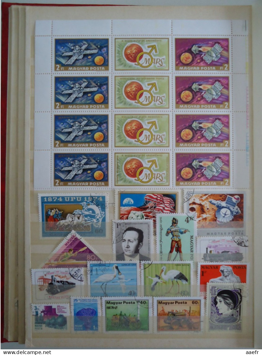 Europe de l' Est - Collection de 1600 timbres différents - 68 MNH - 30 séries complètes - d'Albanie à Yougoslavie