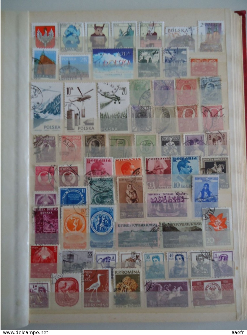 Europe de l' Est - Collection de 1600 timbres différents - 68 MNH - 30 séries complètes - d'Albanie à Yougoslavie