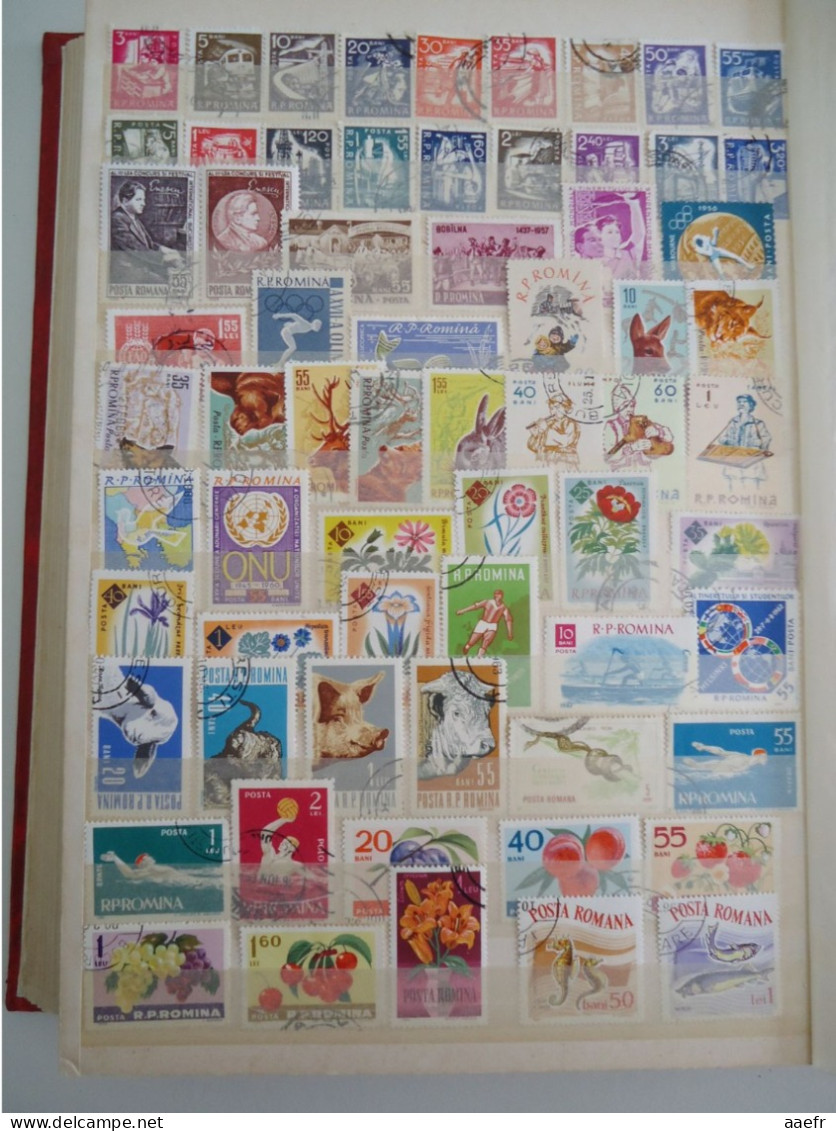 Europe de l' Est - Collection de 1600 timbres différents - 68 MNH - 30 séries complètes - d'Albanie à Yougoslavie