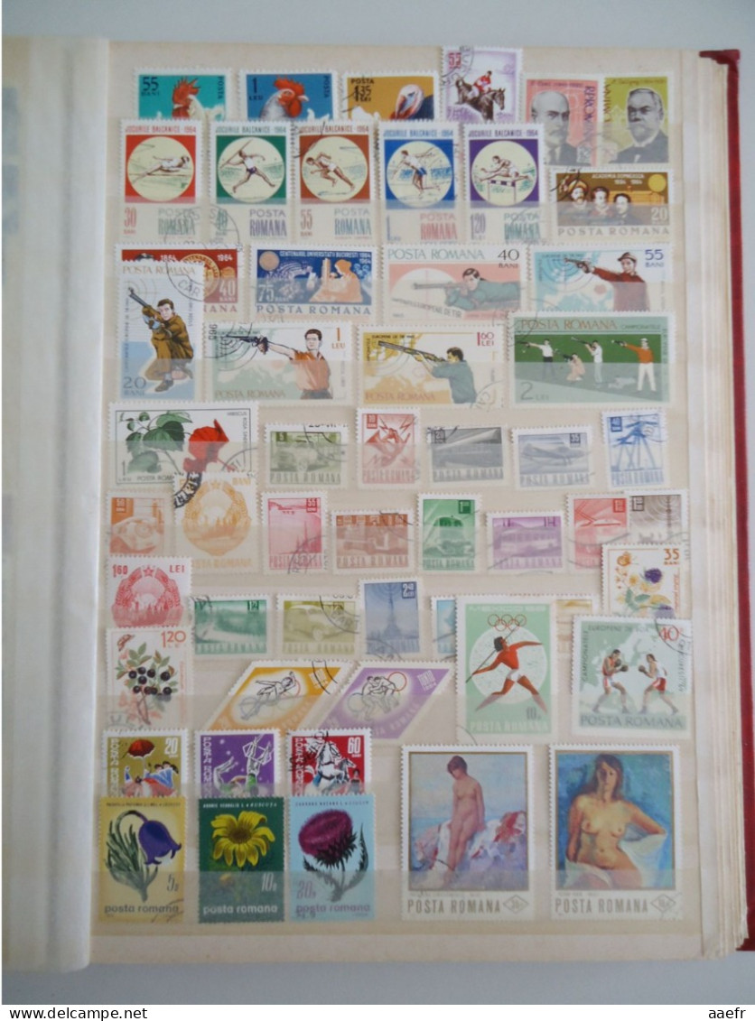 Europe de l' Est - Collection de 1600 timbres différents - 68 MNH - 30 séries complètes - d'Albanie à Yougoslavie