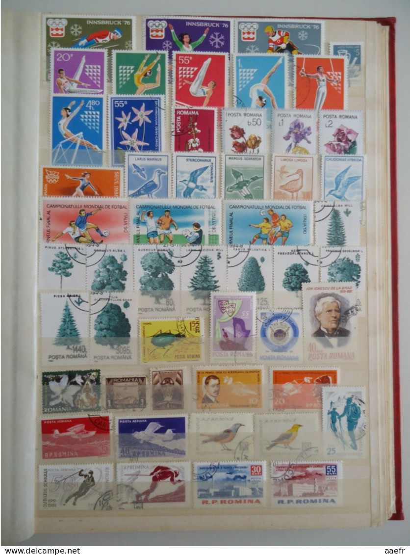 Europe de l' Est - Collection de 1600 timbres différents - 68 MNH - 30 séries complètes - d'Albanie à Yougoslavie