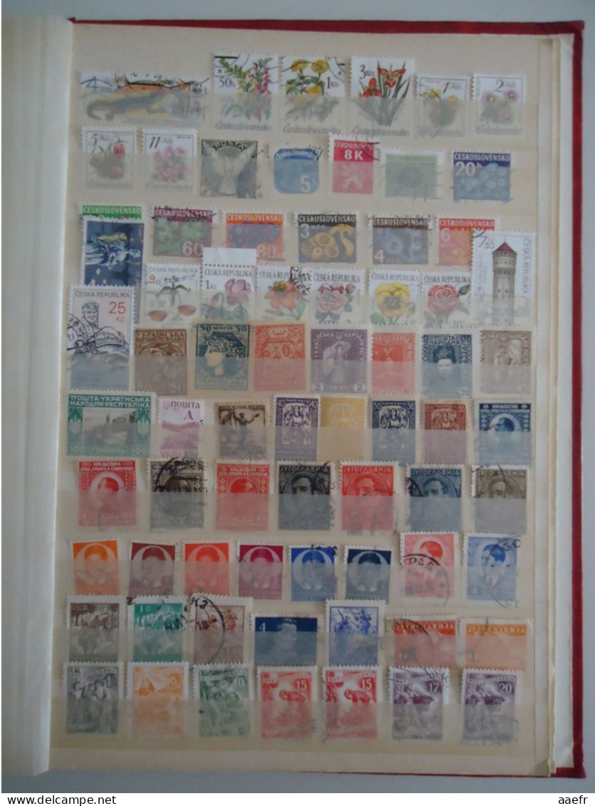 Europe de l' Est - Collection de 1600 timbres différents - 68 MNH - 30 séries complètes - d'Albanie à Yougoslavie