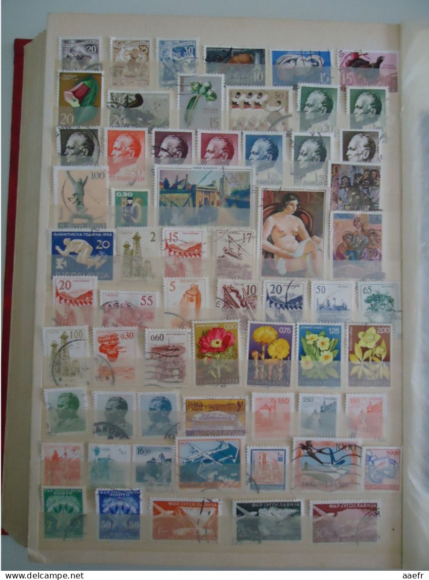 Europe de l' Est - Collection de 1600 timbres différents - 68 MNH - 30 séries complètes - d'Albanie à Yougoslavie