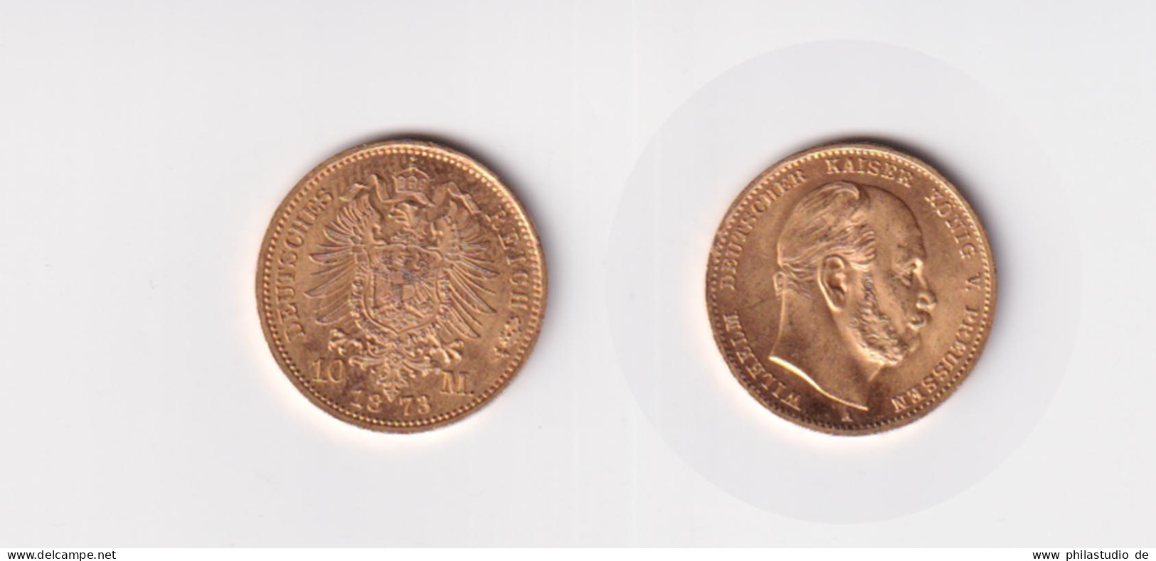 Goldmünze Wilhelm I. König Von Preussen 10 Mark 1873 A - Andere - Europa