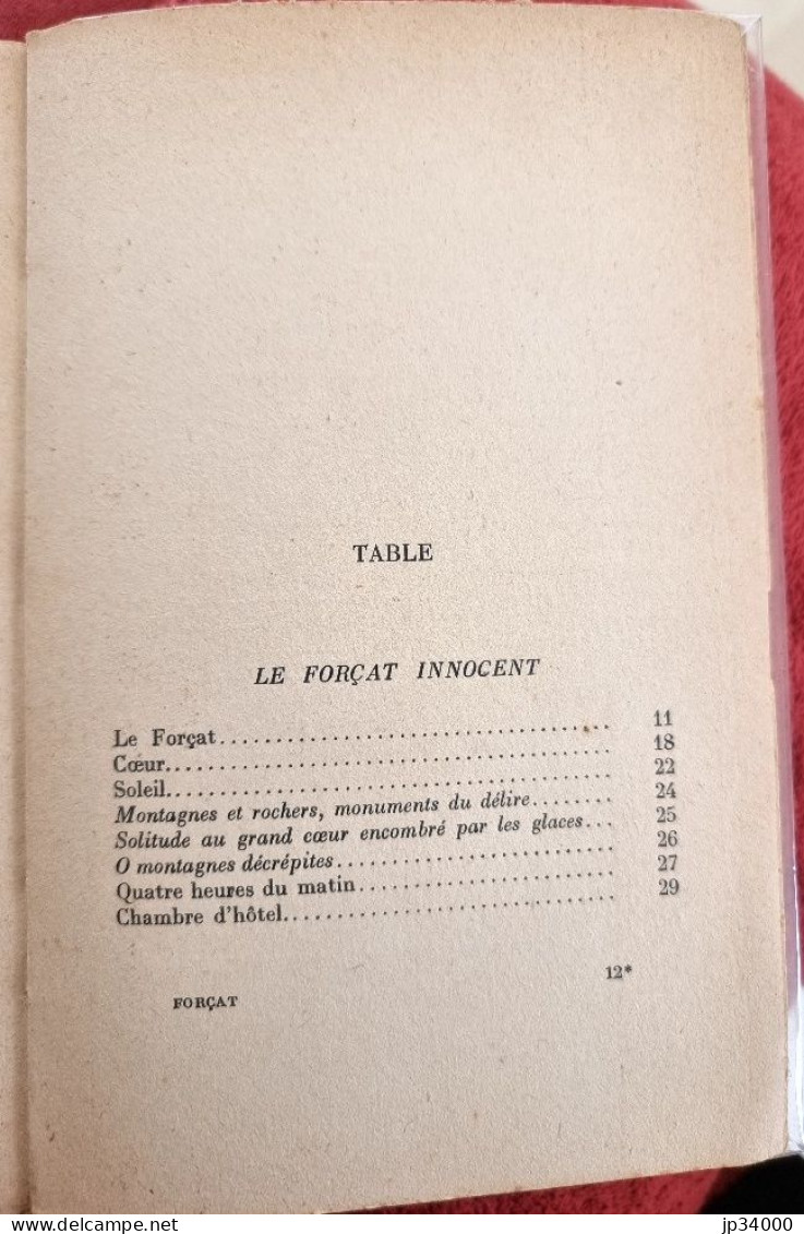 Jules Supervielle: Le Forçat Innocent. Poèmes. Gallimard NRF 1937 (2) - Auteurs Français