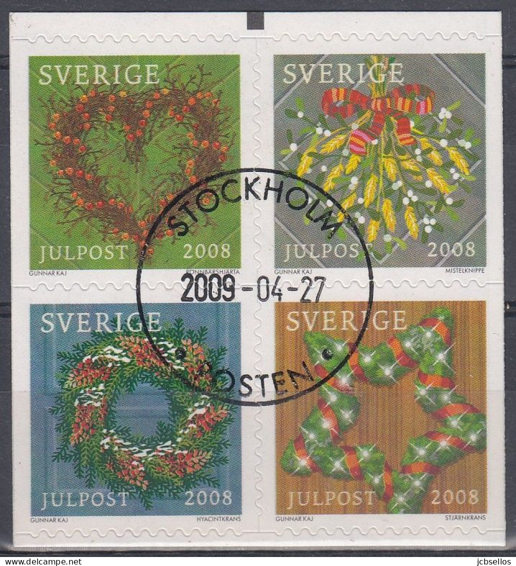 SUECIA 2008 Nº 2649/2652 USADO - Used Stamps