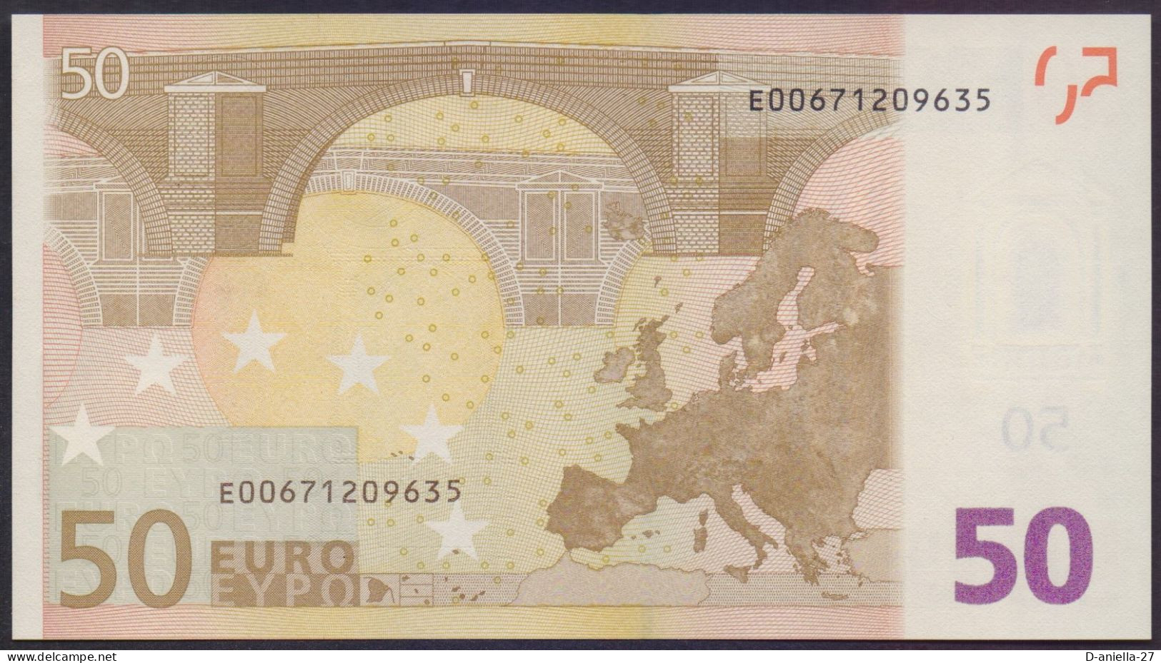 Slowakei, 50 €uro E / R052-D2, Draghi, Perfekt Unc., Extrem Selten! - 50 Euro