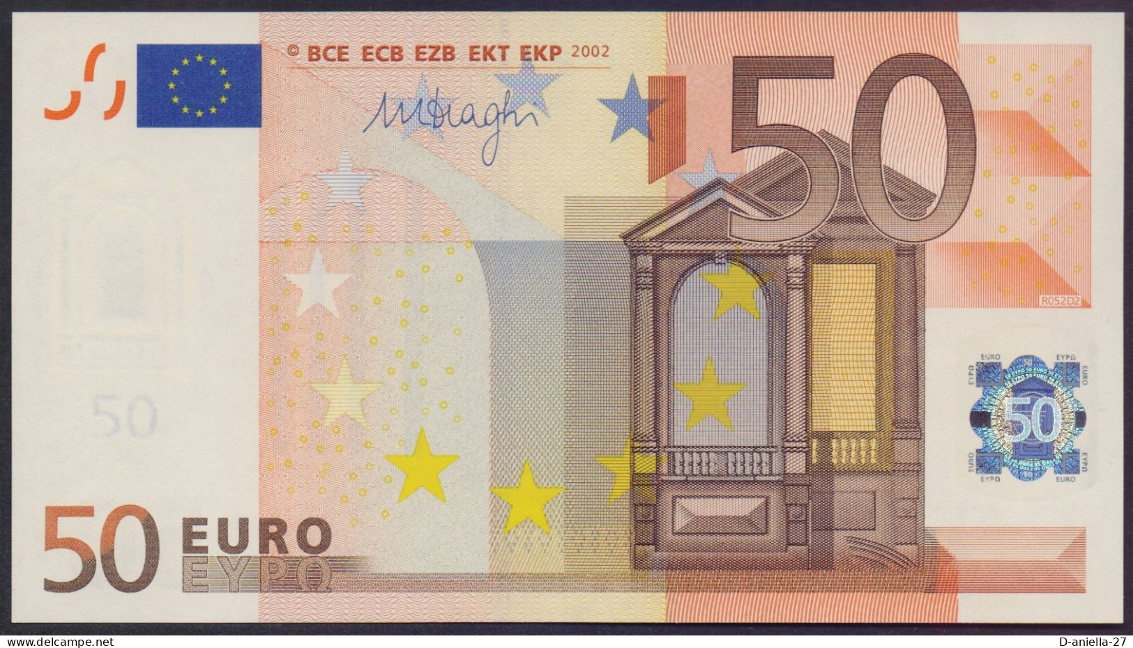 Slowakei, 50 €uro E / R052-D2, Draghi, Perfekt Unc., Extrem Selten! - 50 Euro