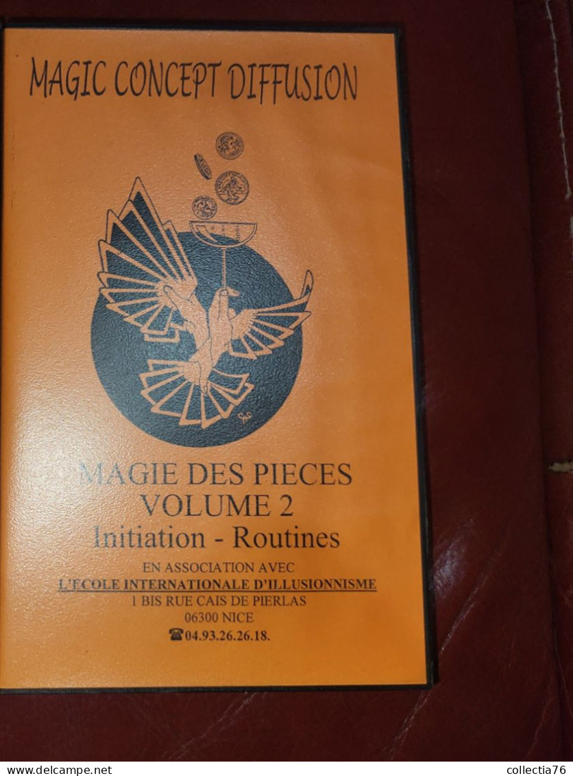 RARE CASSETTE VIDEO VHS PRESTIDIGITATION  MAGIE DES PIECES  JEAN PIERRE VALLARINO VOLUME 2 1996 60 MINUTES - Documentary