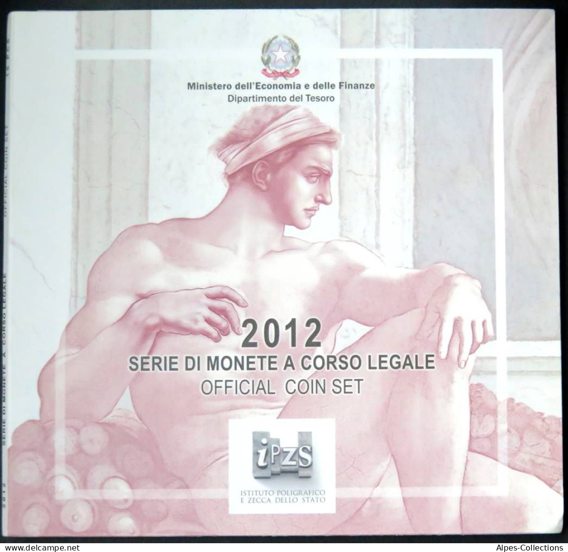 ITX2012.2 - COFFRET BU ITALIE - 2012 - 1 Cent à 2 € + 2 € 10 Ans Euro + 5 € - Italy