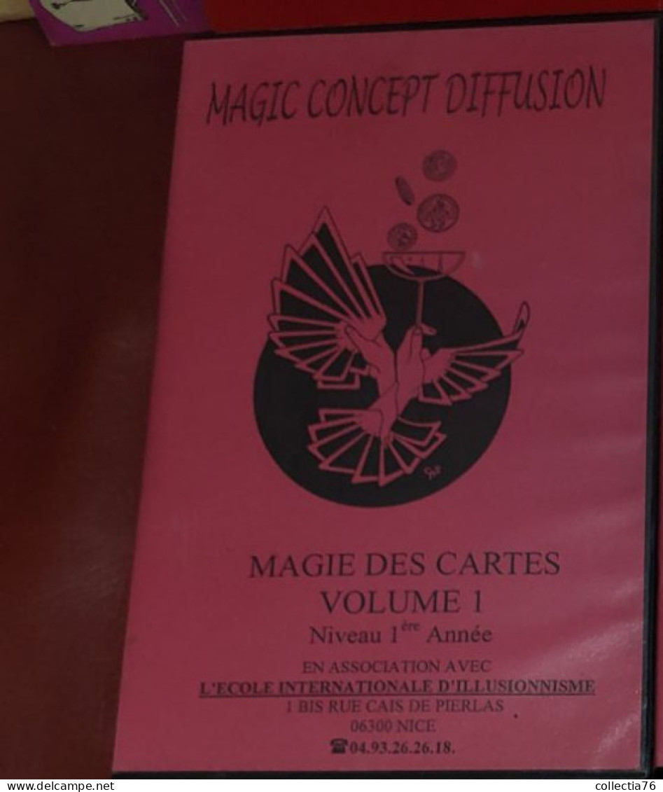 RARE CASSETTE VIDEO VHS  PRESTIDIGITATION MAGIE DES CARTES JEAN PIERRE VALLARINO VOLUME 1 1995 60 MINUTES - Dokumentarfilme