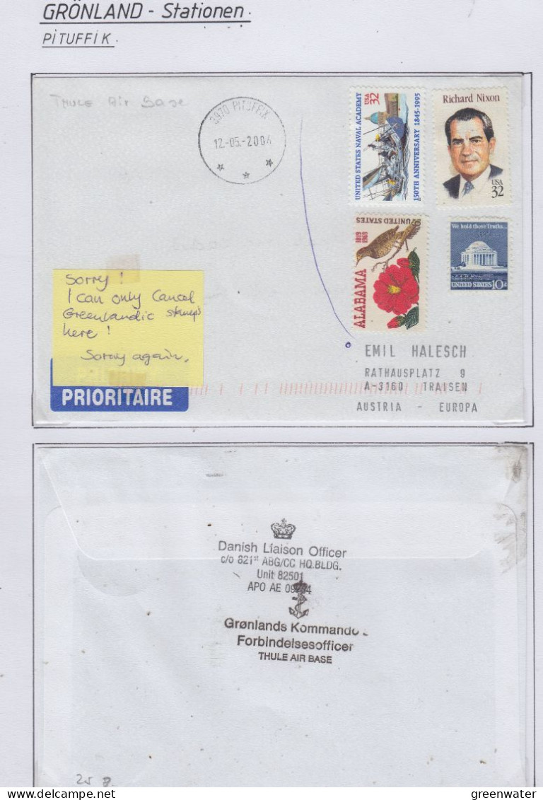 Greenland Station Pituffik 3 Covers  (GB159) - Stations Scientifiques & Stations Dérivantes Arctiques