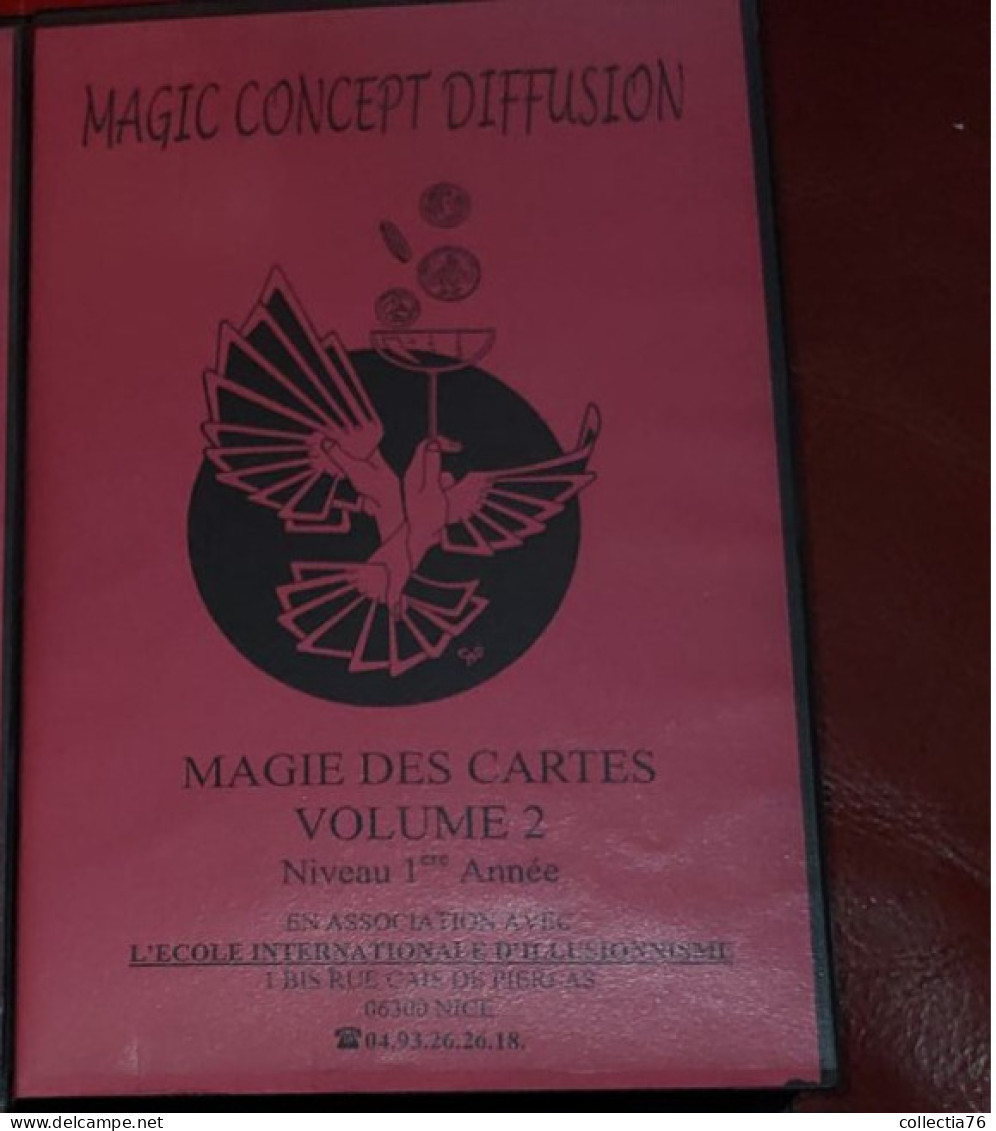 RARE CASSETTE VIDEO VHS PRESTIDIGITATION  MAGIE DES CARTES JEAN PIERRE VALLARINO VOLUME 2 1995 60 MINUTES - Documentary