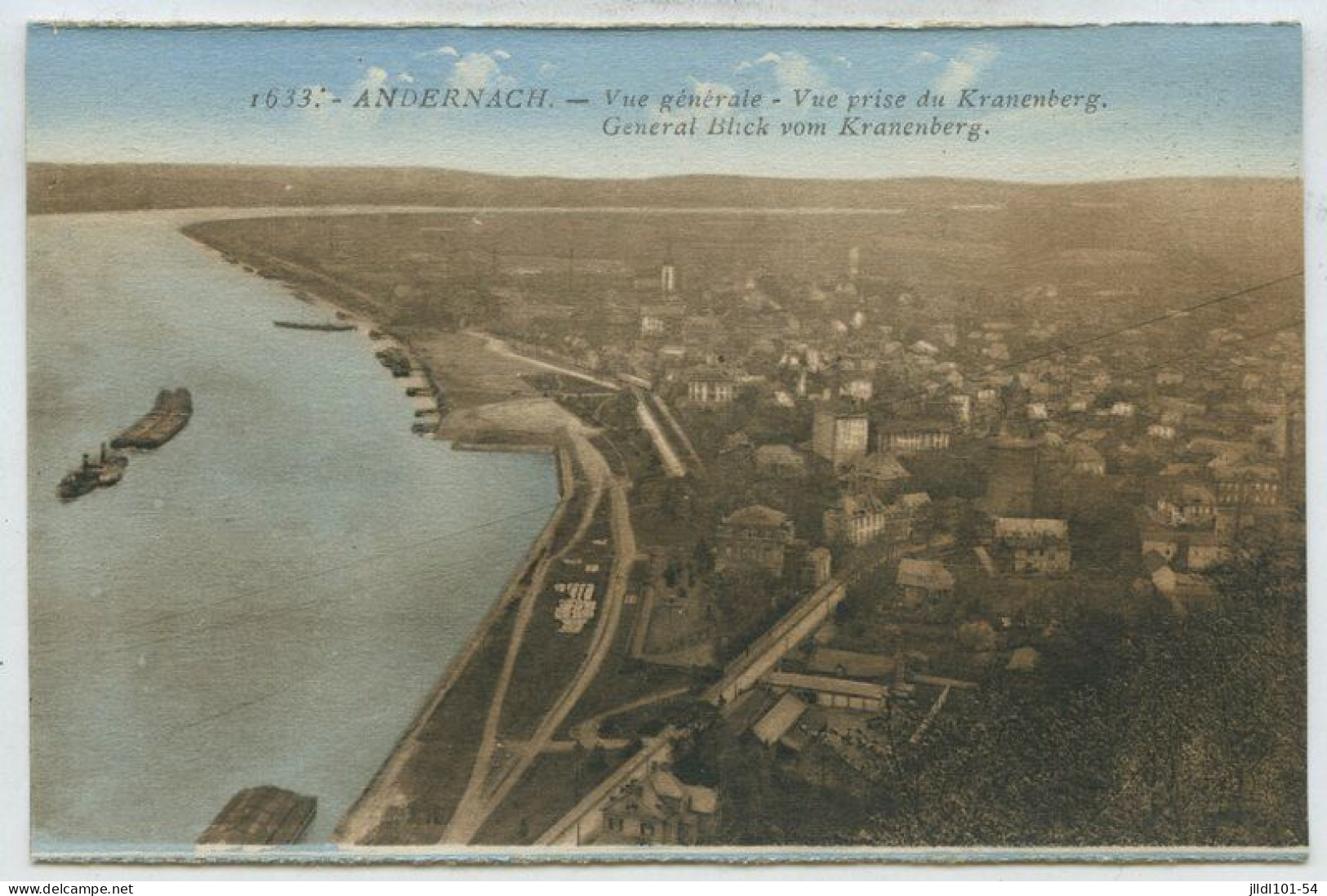 Andernach, Vue Générale, Prise Du Kranenberg (lt8) - Andernach