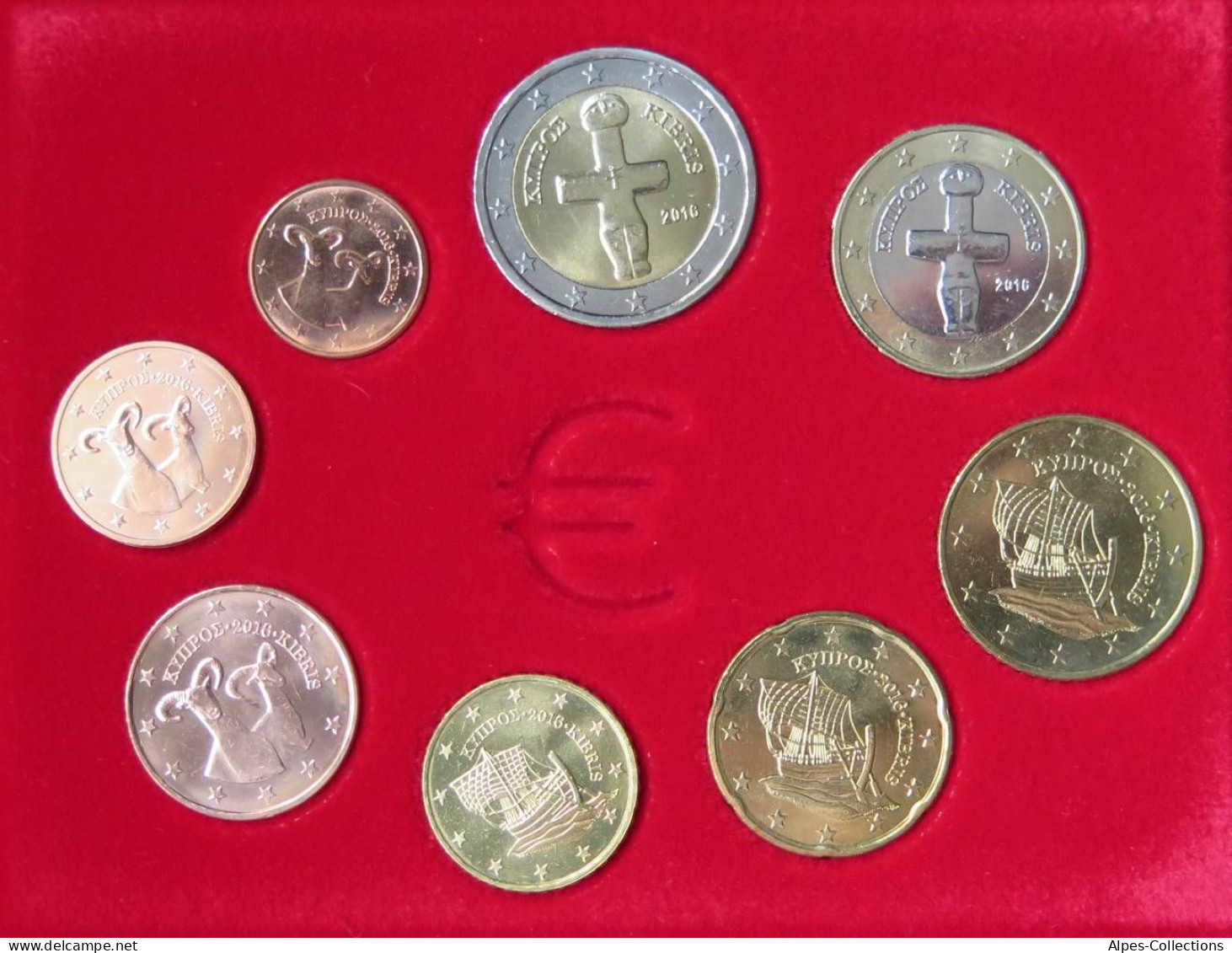 CHX2016.2 - SERIE CHYPRE - 2016 - 1 Cent à 2 Euros - Cyprus