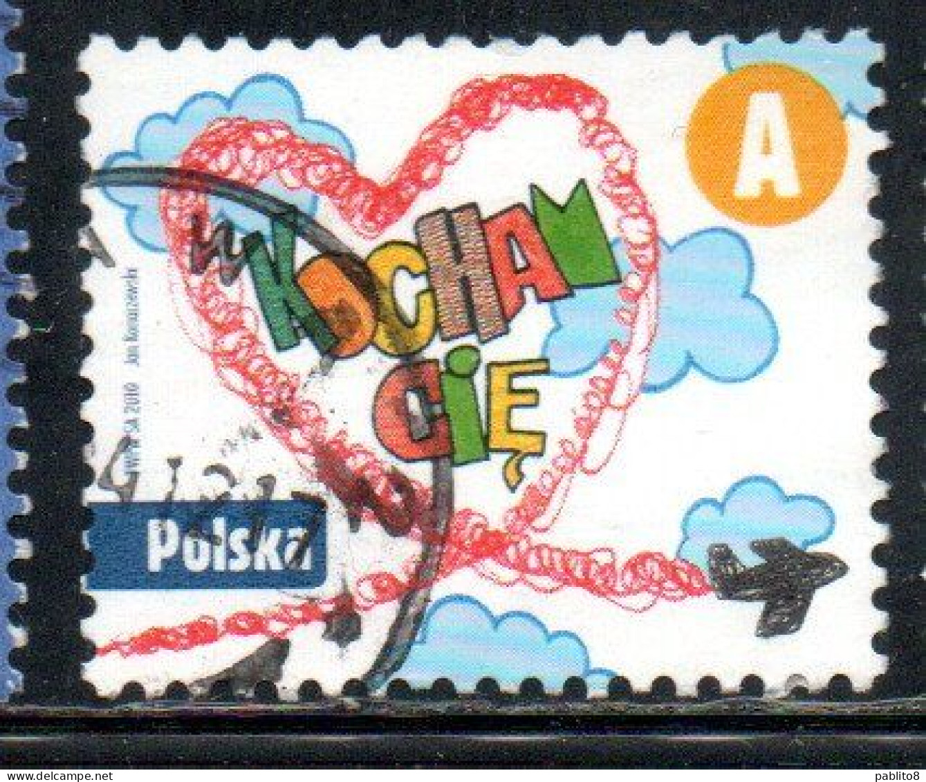 POLONIA POLAND POLSKA 2010 LOVE A USED USATO OBLITERE' - Usati