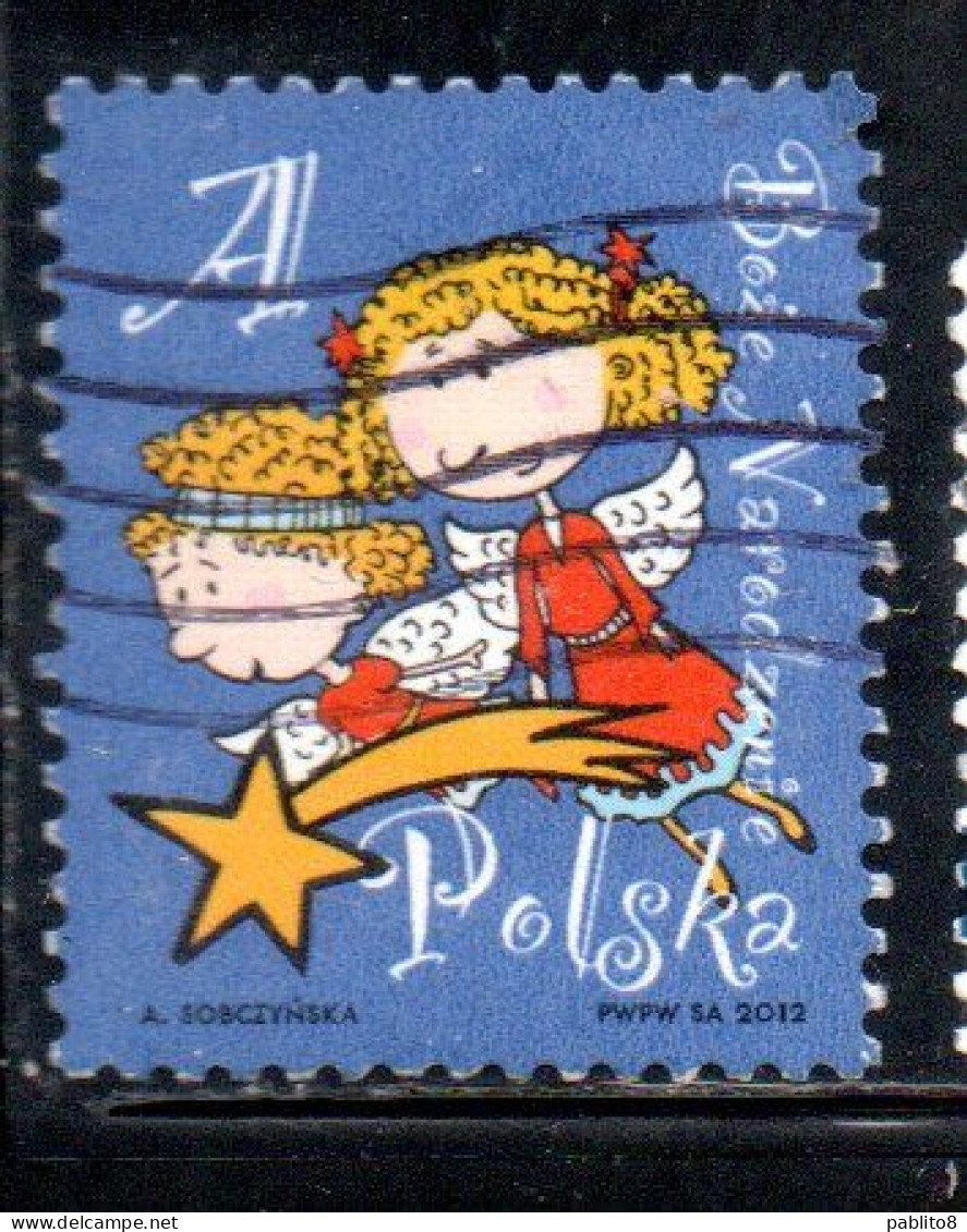 POLONIA POLAND POLSKA 2012 CHRISTMAS A USED USATO OBLITERE' - Used Stamps